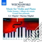 Josef Wieniawski - Music For Violin And Piano cd