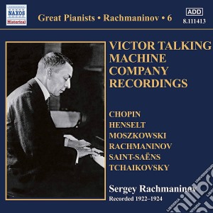 Sergei Rachmaninov: Plays Chopin, Henselt, Moszkowski.. cd musicale