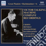 Sergei Rachmaninov: Plays Chopin, Henselt, Moszkowski.. cd