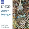 Sergei Taneyev - Quartetti Per Archi (integrale) , Vol.4: quartetto N.6 Op.19, N.9 cd