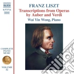 Franz Liszt - Transcriptions From Operas by Auber And Verdi cd