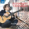 Alexandre Tansman - Complete Works For Solo Guitar, Vol.1 cd