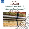 Camillo Togni - Complete Piano Music Vol.5 cd