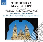 Jose' Antonio Lopez / Manuel Vilas / Ars Atlantica - 17th Century Secular Spanish Vocal Music cd