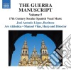 Jose' Antonio Lopez / Manuel Vilas / Ars Atlantica - 17th Century Secular Spanish Vocal Music cd