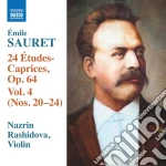 Emile Sauret - 24 Etudes-Caprices, Op. 64, Vol. 4 cd
