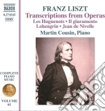 Franz Liszt - Transcriptions From Operas cd