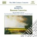 Antonio Rosetti - Concerti Per Fagotto
