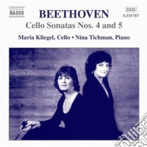 Ludwig Van Beethoven - Sonata Per Violoncello N.4, N.5, 12 Variazioni Woo 45, Duetto Woo 32 cd musicale di Beethoven ludwig van