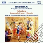Joaquin Rodrigo - Opere X Orchestra (integrale) Vol.1: Soleriana (suite) , Zarabanda Lejana Y Villa cd