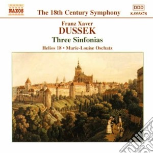 Franz Xaver Dussek - Three Sinfonias cd musicale di Dussek franz xaver