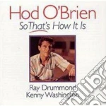 Hod O'brien Trio - So That's How It Is cd