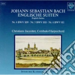 Johann Sebastian Bach - English Suites IV-VI cd