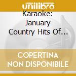 Karaoke: January Country Hits Of The Month / Various cd