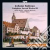 Johann Kuhnau - Complete Sacred Works III cd
