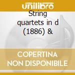 String quartets in d (1886) & cd musicale di Hans Pfitzner