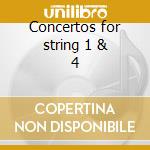 Concertos for string 1 & 4 cd