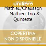 Mathieu/Chausson - Mathieu,Trio & Quintette cd musicale di Andre' Mathieu