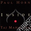 Paul Horn - Inside The Taj Mahal I & Ii cd