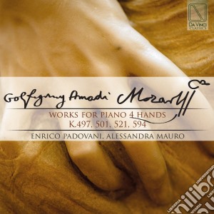 Wolfgang Amadeus Mozart - Works For Piano 4 Hands K 497, 501, 521, 594 - Padovani Enrico / Mauro Alessandro cd musicale di Padovani enrico / ma