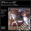 What Is Our Life?: Renaissance Laments and Elegies cd