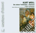Kurt Weill - Die Sieben Todsunden, Lieder (chansons) cd