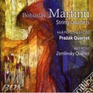 Bohuslav Martinu - Quartetto Per Archi N.1 H 117, N.3 H 183, N.6 H 312 (Sacd) cd musicale di Bohuslav Martinu