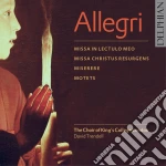 Gregorio Allegri - Motets, Miserere, Missa In lectulo meo & Missa Christus resurgens cd