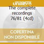 The complete recordings 76/81 (4cd) cd musicale di Funkadelic