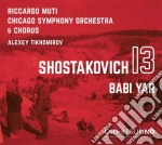 Dmitri Shostakovich - Symphony No. 13 (Babi Yar) cd