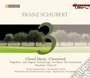 Franz Schubert - Musica Corale Sacra E Profana (3 Cd) cd musicale di Franz Schubert