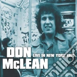 Don Mclean - Live In New York 1971 cd