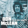 Don Mclean - Live In New York 1971 cd