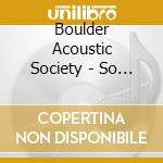 Boulder Acoustic Society - So Many Stars In The Sky cd
