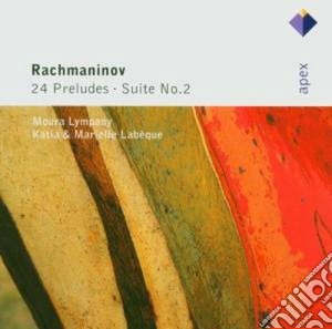 Sergej Rachmaninov - Labeque L.& M.- Lympany - Seconda Suite Op. 17 E 24 Preludi (2 Cd) cd musicale di Rachmaninov\labeque