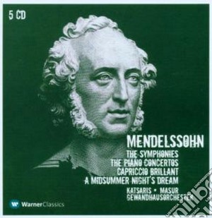 Felix Mendelssohn - Symphony No.1-5 / Piano Concerti 1&2 / Capriccio (5 Cd) cd musicale di MENDELSSOHN\MASUR -