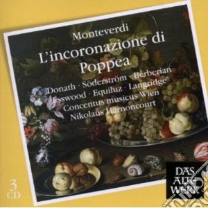 Claudio Monteverdi - L'Incoronazione Di Poppea (3 Cd) cd musicale di MONTEVERDI\HARNONCOU