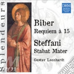 Biber: requiem a 15 - steffani:stabat ma cd musicale di Gustav Leonhardt