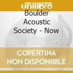 Boulder Acoustic Society - Now cd musicale di Boulder Acoustic Society