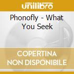 Phonofly - What You Seek cd