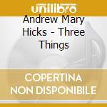 Andrew Mary Hicks - Three Things cd musicale di Andrew Mary Hicks