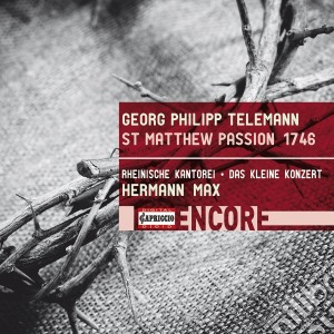 Georg Philipp Telemann - st Matthew Passion cd musicale di Georg Philipp Telemann