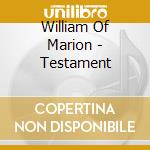William Of Marion - Testament cd
