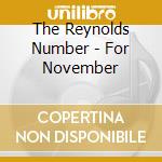 The Reynolds Number - For November cd