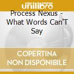 Process Nexus - What Words Can'T Say cd musicale di Process Nexus