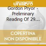 Gordon Pryor - Preliminary Reading Of 29 Train Rides cd