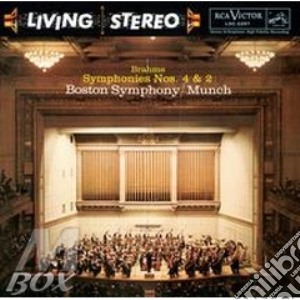 Brahms - sinfonia n.2 e 4 cd musicale di Charles Munch