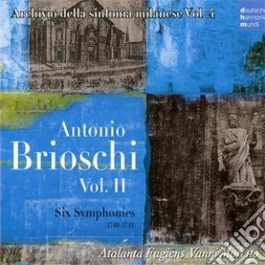 Brioschi:six symphonies (1740-1744) vol cd musicale di Vanni Moretto