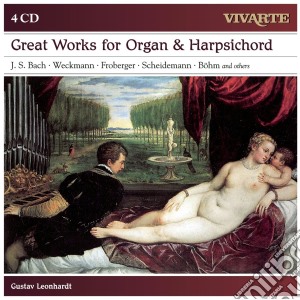 Great Works For Organ And Harpsichord (4 Cd) cd musicale di Gustav Leonhardt
