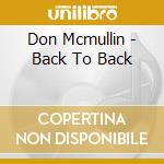 Don Mcmullin - Back To Back cd